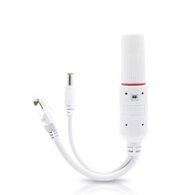   Vízálló aktiv POE splitter adapter 48V-ról - 12V-ra, fehér szín
