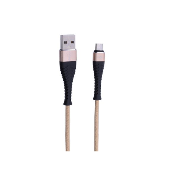 USB - MICRO USB FISH BONE TÖLTŐ&ADATKÁBEL, 2.4A, 1M