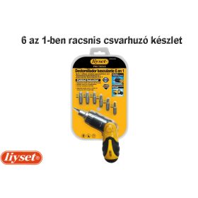   LIYSET 6 az 1-ben Többfunkciós racsnis csavarhúzó készlet