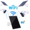 Napelemes 4G SIM Kártyás Router és 2db 2MP Napelemes Wifi-s Biztonsági Kamera Rendszer