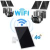 Napelemes 4G SIM kártyás Router és 2db 4MP duplanapelemes wifi-s bisztonsági kamera rendszer