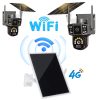 Napelemes 4G SIM Kártyás Router és 2db 6MP Dupla lencsés Napelemes Wifi-s Biztonsági Kamera Rendszer