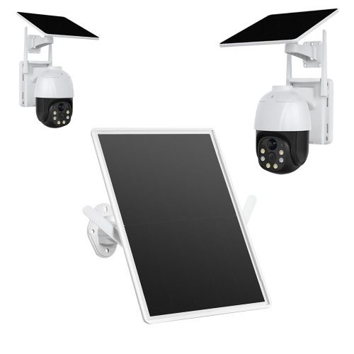 Napelemes 4G SIM Kártyás Router és 2db 5MP Napelemes Wifi-s Biztonsági Kamera Rendszer 