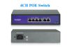 4 KAMERÁS 4MP IP POE SWITCH RENDSZER, H.265X, AI, ARCFELISMERŐ, HIBRID IR