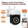 5 MP kültéri Wifi IP Tuya intelligens kamera automatikus nyomkövető vezeték nélküli PTZ 