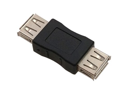 USB 2.0 toldó adapter anya-anya fekete