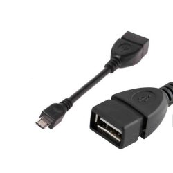 2.0 USB anya - Micro USB apa 10cm átalakitó kábel