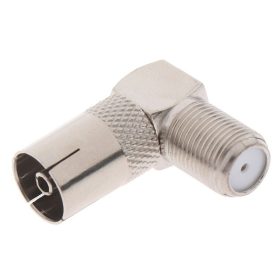 Adapter F-aljzat-TV koax aljazat 90 fokos