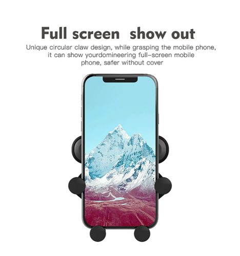 Gravitációs autós telefontartó szellőzőrácsra szerelhető