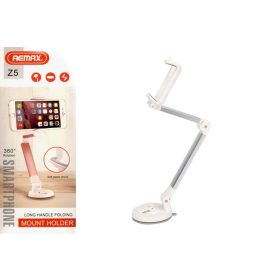   Hosszú fogantyúval, összecsukható 360 fokos elforgatható, univerzális mobiltelefon állvány asztali autó tartóhoz