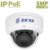 6 KAMERÁS 5MP IP, PoE SWITCH, H.265, ONVIF DOME KAMERA RENDSZER