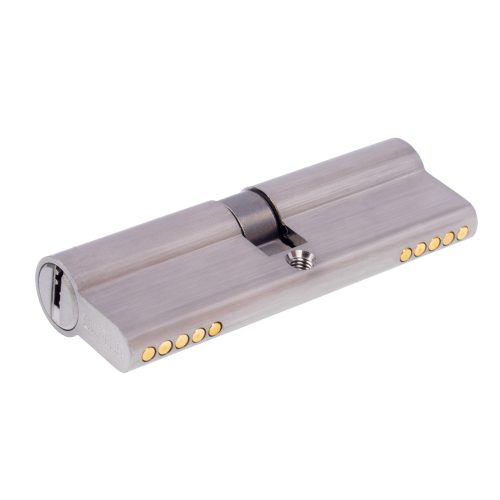 80 mm-es (40/40) cink ötvözet dupla nyitású zárbetét – 5 db kulccsal, 6 csapos biztonsági rendszer