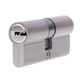   70 mm-es (35/35) réz ötvözet dupla nyitású zárbetét – 5 db kulccsal, 5 csapos biztonsági rendszer