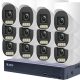 8MP H.265x IP POE SWITCH 12db-os 4mm DOME Kamerás Biztonsági Rendszer IP66 Vízálló Éjjel Nappal színes látás Hangrögzítés