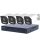 8MP H.265x IP POE SWITCH 4db-os 4mm BULLET Kamerás Biztonsági Rendszer IP66 Vízálló Éjjel Nappal színes látás Hangrögzítés