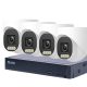 8MP H.265x IP POE SWITCH 4db-os 4mm DOME Kamerás Biztonsági Rendszer IP66 Vízálló Éjjel Nappal színes látás Hangrögzítés