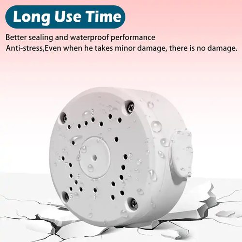 ABS műanyag kerek alakú fali / mennyezeti tartó CCTV kültéri vízálló csatlakozódoboz dómkamerához