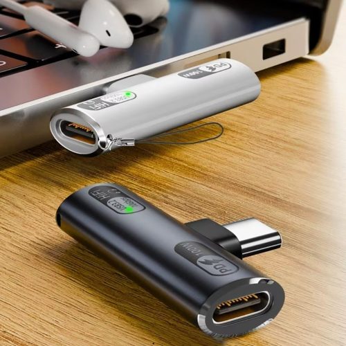 2 az 1-ben Prémium USB-C Adapter – 100W PD, 10Gbps Adatátvitel és Hi-Fi Audio