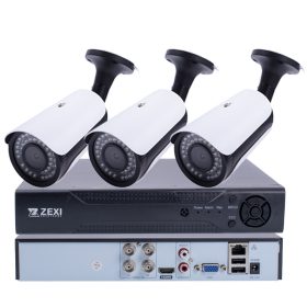   3 KAMERÁS 2MP FULL HD 2.8 / 6mm AHD KÜLTÉRI / BELTÉRI  CSŐ KAMERA SZETT, 30M INFRÁVAL
