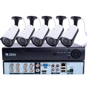   5 KAMERÁS 5MP 2.8mm /6mm AHD KÜLTÉRI CSŐ KAMERARENDSZER, 30m-es INFRÁVAL