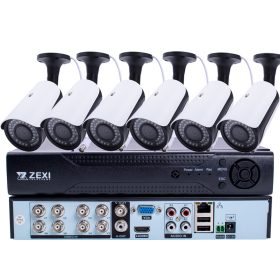   6 KAMERÁS 5MP 2.8mm/6mm AHD KÜLTÉRI CSŐ KAMERARENDSZER, 30m-es INFRÁVAL