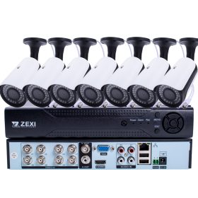   7 KAMERÁS 5MP 2.8mm/6mm AHD KÜLTÉRI CSŐ KAMERARENDSZER, 30m-es INFRÁVAL