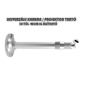   Univerzális 20-40 cm-es KAMERA/PROJEKTOR mennyezeti, forgó, fali tartó konzol alumínium ötvözetű 5KG-IG