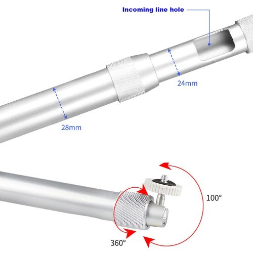 Univerzális 50-80 cm-es KAMERA/PROJEKTOR mennyezeti, forgó, fali tartó konzol, alumínium ötvözetű, 5KG-IG