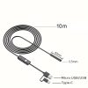 3 az 1-ben Endoszkóp Kamera Szennyvízcsatorna Ipari Csővizsgálathoz 5,5 mm-es átmérővel És 6 LED-del USB/Micro USB/Type-C Csatlakozóval
