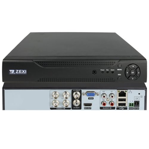 4 CSATORNÁS 5MP-N AHD DVR RÖGZITŐ H.265 táviránytóval