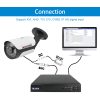 5MP megfigyelő AHD Xmeye 4 csatornás kamerák biztonsági DVR digitális videórögzítő