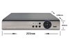 4 csatornás AHD 5MP DVR rögzítő H.265, 5IN1, ONVIF, 4K kimenet