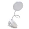 Csipeszes LED-es asztali lámpa, USB-s újratölthető asztali lámpa, éjjeli olvasólámpa, érintésvezérlés, 3 fényerő-szabályozási mód, szemvédelem