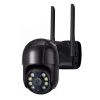 2MP HD fekete WiFi PTZ IP kamera kültéri otthoni biztonsági kamera automatikus követés iCsee APP