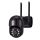2MP HD fekete WiFi PTZ IP kamera kültéri otthoni biztonsági kamera automatikus követés iCsee APP