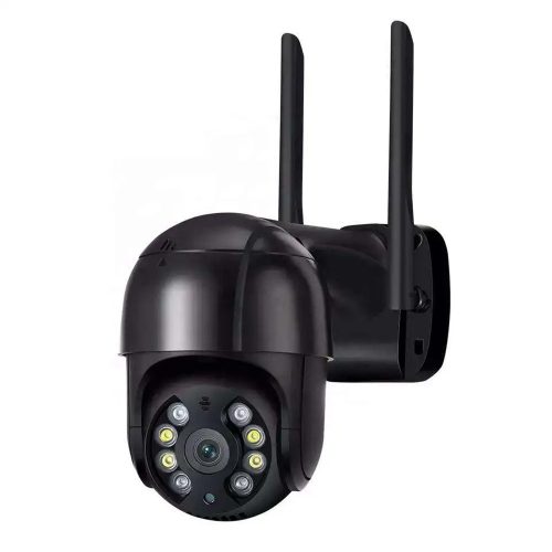 2MP HD fekete WiFi PTZ IP kamera kültéri otthoni biztonsági kamera automatikus követés iCsee APP