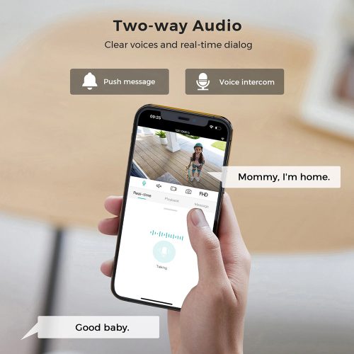 2MP HD fekete WiFi PTZ IP kamera kültéri otthoni biztonsági kamera automatikus követés iCsee APP