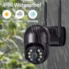 2MP HD fekete WiFi PTZ IP kamera kültéri otthoni biztonsági kamera automatikus követés iCsee APP