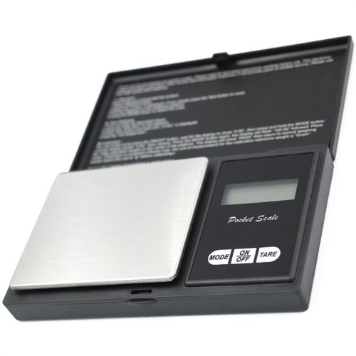 Kiváló minőségű ABS rozsdamentes acél hordozható digitális zsebmérleg 500 g/0,01 g precíziós ékszermérleg aranyhoz