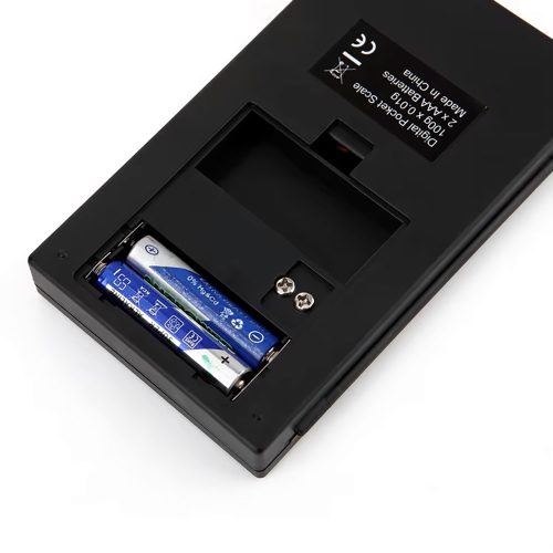 Kiváló minőségű ABS rozsdamentes acél hordozható digitális zsebmérleg 500 g/0,01 g precíziós ékszermérleg aranyhoz