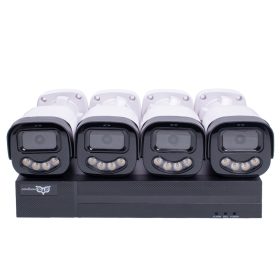   Oowlkam 4 Kamerás 5MP (2.8mm) AHD/TVI/CVI/CVBS Biztonsági Kamerarendszer Smart Starlight Technológiával