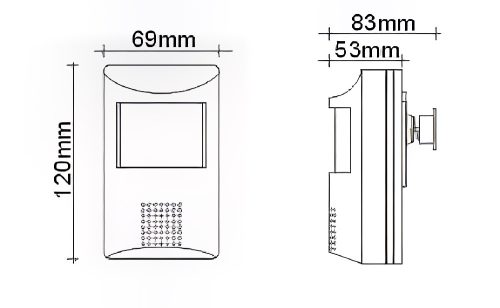 2 megapixeles 1080P HD 4 az 1-ben mozgásérzékelőben rejtett kamera 3,7 mm-es IR-rel, AHD, CVI, TVI, CVBS és analóg támogatással