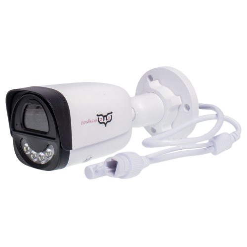 3 megapixeles, 2.8 mm-es objektívvel szerelt IP-alapú PoE BULLET, kültéri és beltéri használatra, színes éjszakai látással, mikrofonnal