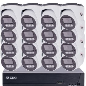   Oowlkam 16 Turret kamera, 5MP 2.8mm/F1.6, IP POE, hibrid IR, mikrofonos, alumínium ház