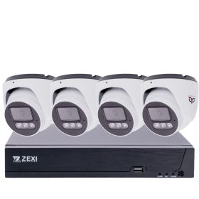   Oowlkam 4 Turret kamera, 5MP 2.8mm/F1.6, IP POE, hibrid IR, mikrofonos, alumínium ház