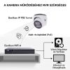 Oowlkam 5MP 2.8mm IP POE Turret kamera hibrid IR, mikrofonos, fehér szín