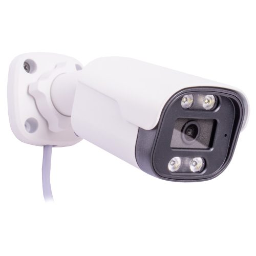 5MP 2,8mm UHD kültéri Bullet PoE IP megfigyelő kamera (Xmeye) szines éjszakai látással, hanggal és mesterséges intelligenciával, arcfelismeréssel és Onvif 
