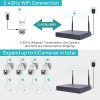 Oowlkam 5MP WiFi IP Kameraszett – 3 PTZ + 3 Fix Kültéri/Beltéri Kamera, kétirányú hanggal, hibrid színes éjjellátással