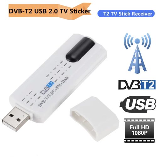 USB 2.0 digitális DVB-T2/DVB-T/FM/DAB HDTV vevő TV Tuner Stick