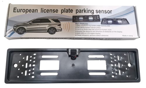 WIFI-s Vezeték nélküli európai rendszámtábla-keretkamera 170 fokos autós tolatókamera parkoló és tolatókamera